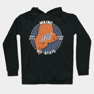 Maine My State Patriot State Tourist Gift Hoodie